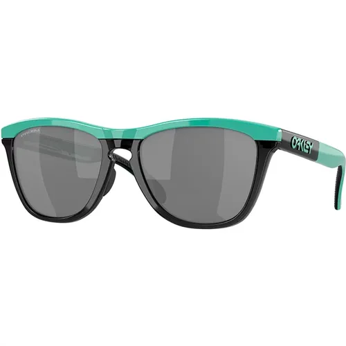 Blaue Prizm Black Sonnenbrille , Herren, Größe: 55 MM - Oakley - Modalova
