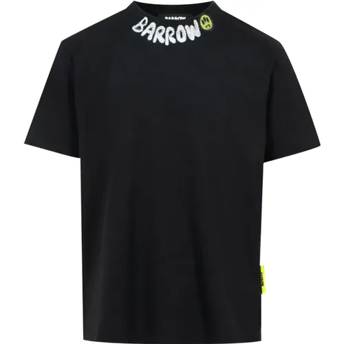Schwarze Baumwoll-T-Shirts und Polos - Barrow - Modalova