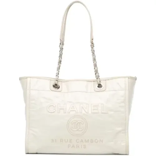 Pre-owned Leather totes , female, Sizes: ONE SIZE - Chanel Vintage - Modalova