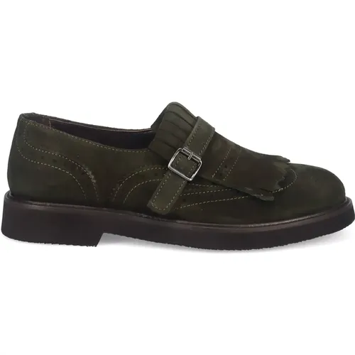 Grüne Wildleder Slip-On Sneakers , Damen, Größe: 37 EU - Sangiorgio - Modalova