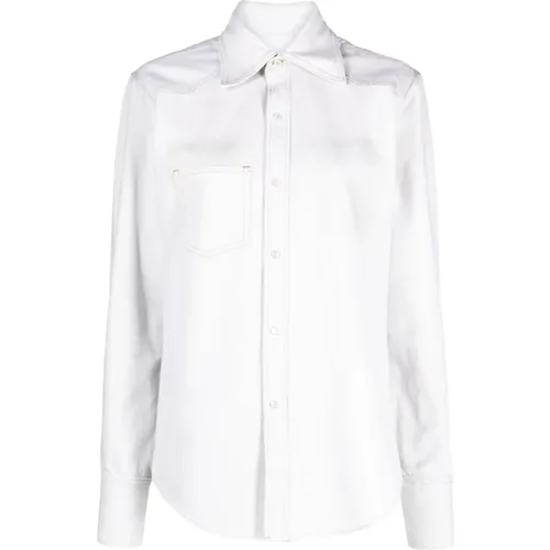 Selvedge Denim Shirt , male, Sizes: M, L, XL - Maison Margiela - Modalova