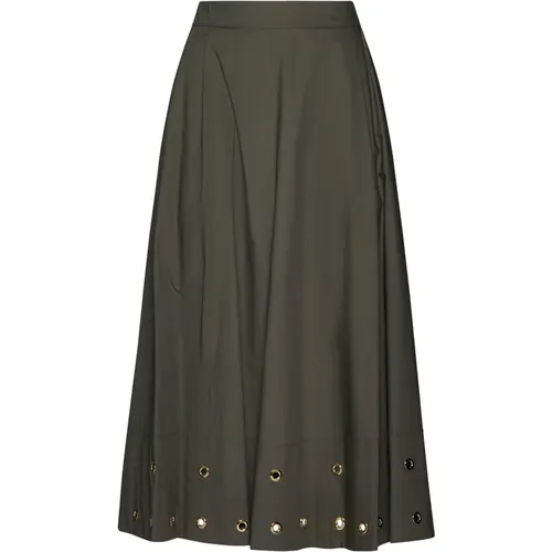 Military Icona Midi Skirt , female, Sizes: L, M, XS, S - Kaos - Modalova