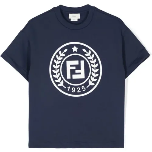 Yale Blue T-Shirt Fendi - Fendi - Modalova