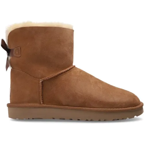 Wildleder Schneestiefel `W Mini Bailey Bow II` , Damen, Größe: 37 EU - Ugg - Modalova