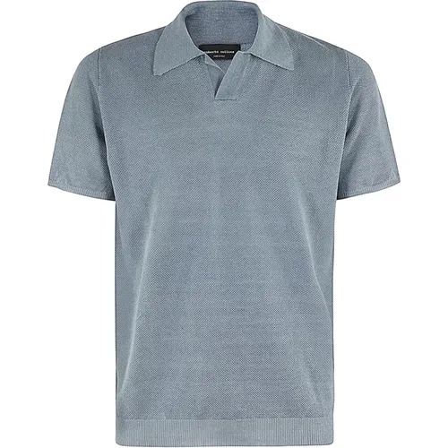 Stylish Polo Shirt for Men , male, Sizes: XL, 2XL - Roberto Collina - Modalova