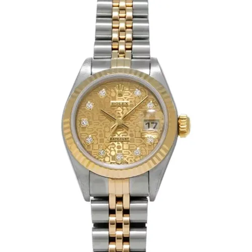 Pre-owned Stainless Steel watches , female, Sizes: ONE SIZE - Rolex Vintage - Modalova