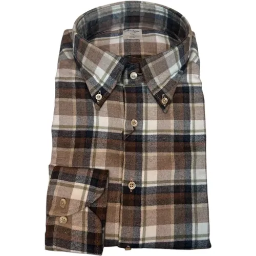 Checked Flannel Shirt Cotton Twofold , male, Sizes: XL, M, L, 2XL - Stenströms - Modalova