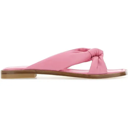 Rosa Nappa Leder Playa Hausschuhe , Damen, Größe: 36 EU - Stuart Weitzman - Modalova