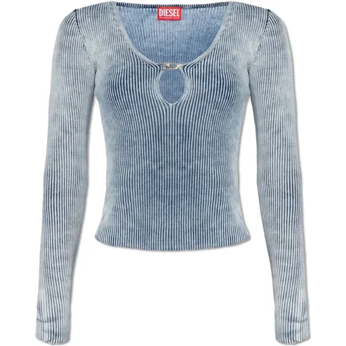 Geripptes Top , Damen, Größe: XS - Diesel - Modalova