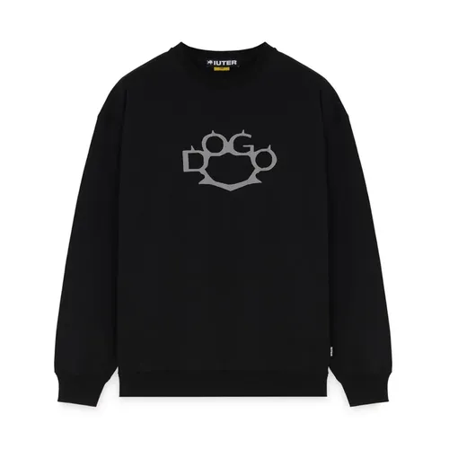 Schwarzer Logo Crew Sweatshirt Herbst/Winter 2024 , Herren, Größe: M - IUTER - Modalova