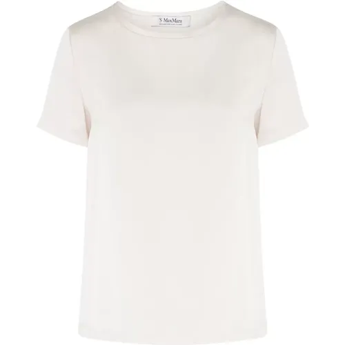 Ivory Seiden T-Shirt Rebecca Stil , Damen, Größe: M - Max Mara - Modalova