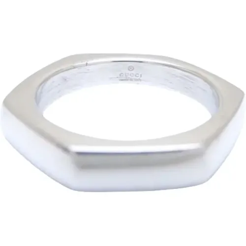 Pre-owned Silver rings , female, Sizes: ONE SIZE - Gucci Vintage - Modalova