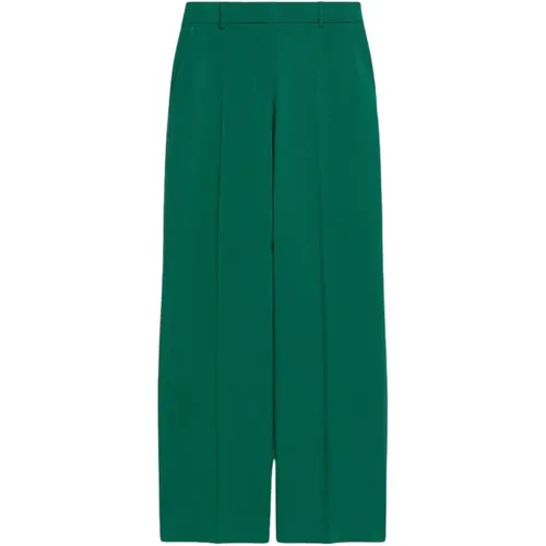 Weite Wollstretchhose , Damen, Größe: 2XS - Max Mara Weekend - Modalova