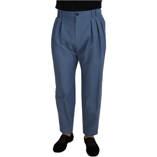 Linen Chino Formal Pants , male, Sizes: XL, M - Dolce & Gabbana - Modalova