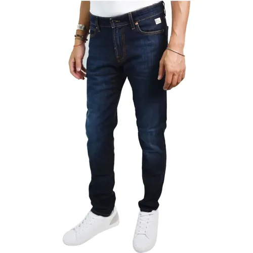 Klassische Slim-Fit Jeans aus Denim - Roy Roger's - Modalova