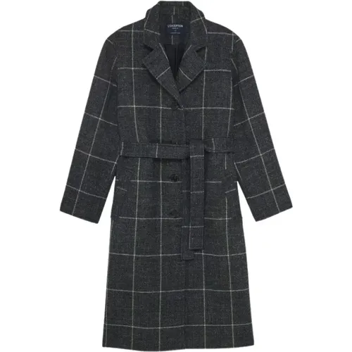 Checked Overcoat - Straight Cut , female, Sizes: XL, L, S, XS, M - L'Exception Paris - Modalova