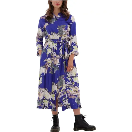 Harper Dress Blaues Midi-Kleid - Lollys Laundry - Modalova