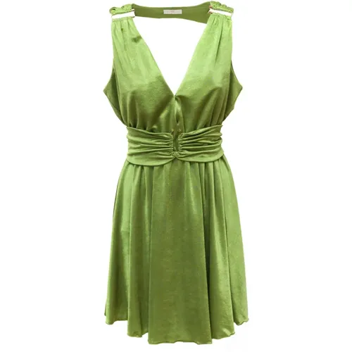 Antigue Dress AND Jersey Belt 35Nn-Antigue - - Color: Verde , female, Sizes: L, M - Nenette - Modalova
