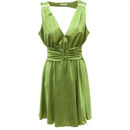 Antigue Dress AND Jersey Belt 35Nn-Antigue - Color: Verde , female, Sizes: M - Nenette - Modalova