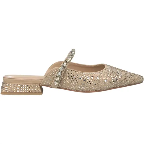 Crystal Flat Shoe , female, Sizes: 6 UK, 9 UK, 4 UK, 7 UK, 5 UK - Alma en Pena - Modalova