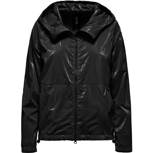 Laminated Nylon Jacket with Hood , female, Sizes: L, M, XL, S - BomBoogie - Modalova
