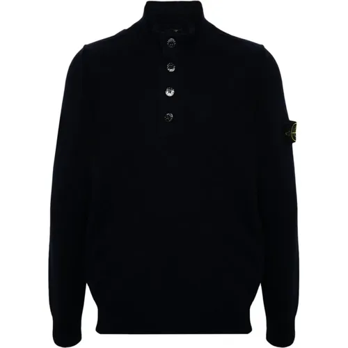 Knitted Sweater with Compass Badge , male, Sizes: M, L - Stone Island - Modalova