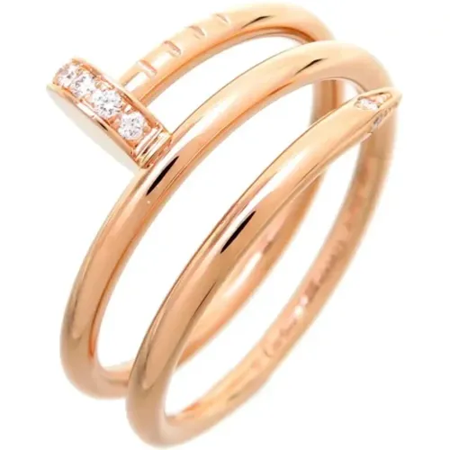 Pre-owned Rose Gold rings , female, Sizes: ONE SIZE - Cartier Vintage - Modalova