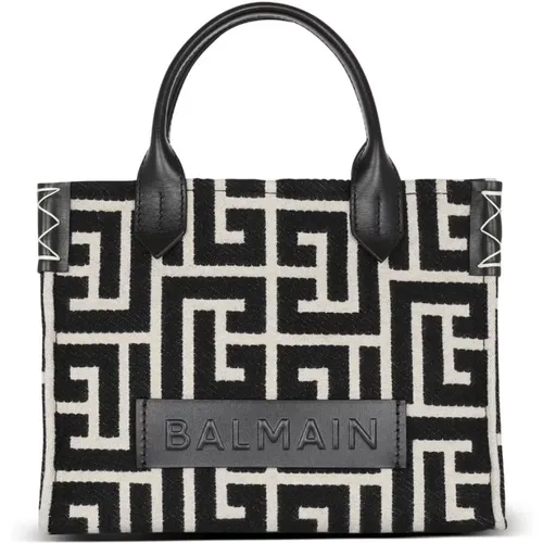 Schwarze Schultertasche Damenmode - Balmain - Modalova