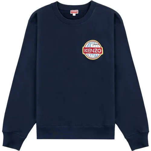 Blauer bestickter Pullover Kenzo - Kenzo - Modalova