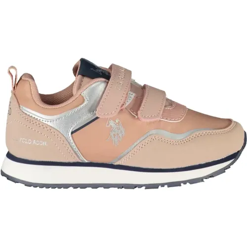 Sportliche Rosa Kindersneaker mit Kontrastdetails - U.S. Polo Assn. - Modalova