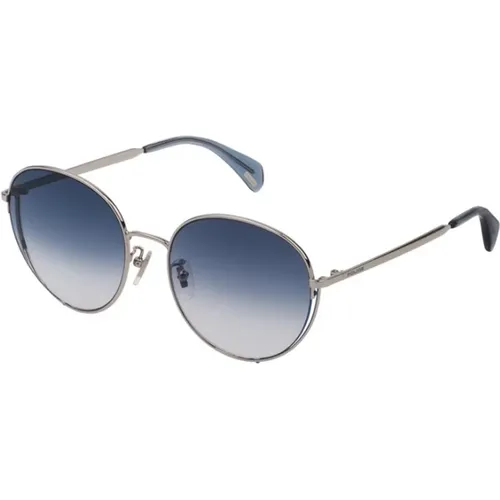 Sonnenbrille mit Silberrahmen , Herren, Größe: 56 MM - Police - Modalova