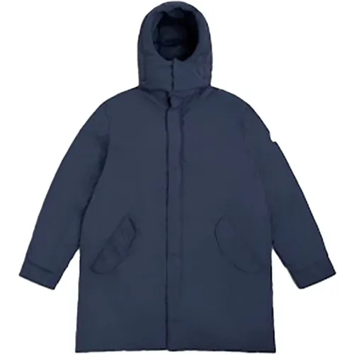 Japanese style jacket with removable hood , male, Sizes: L - Pyrenex - Modalova