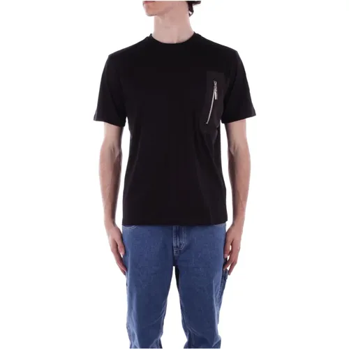 Schwarzes Logo Front T-Shirt , Herren, Größe: XL - Costume National - Modalova