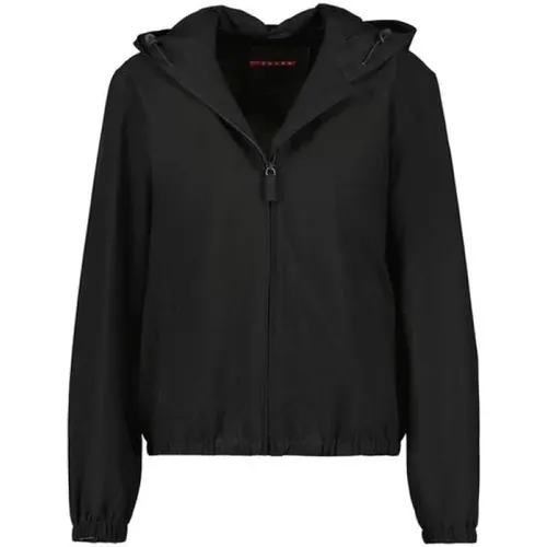 Pre-owned Hooded zip jacket , female, Sizes: S - Prada Vintage - Modalova