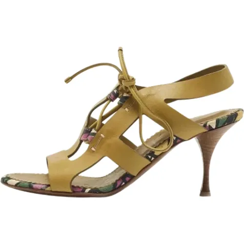 Pre-owned Leder sandals , Damen, Größe: 35 1/2 EU - Yves Saint Laurent Vintage - Modalova