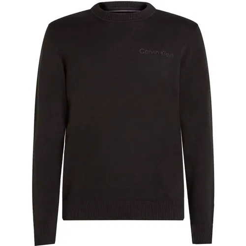 Schwarzer Logo Pullover Langarm - Calvin Klein Jeans - Modalova