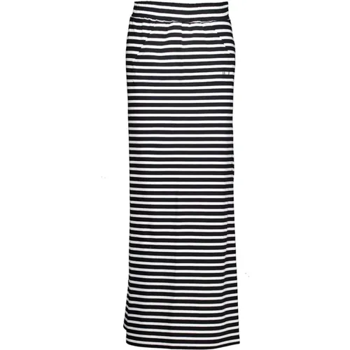 Striped Maxi Skirt with Kangaroo Pocket , female, Sizes: S, M, L - 10Days - Modalova