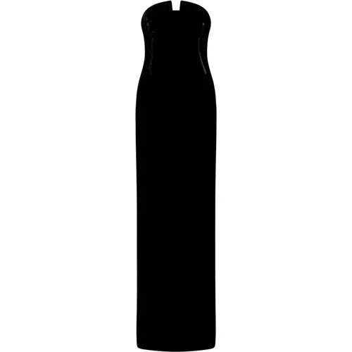 Satin Bustier Dress Aw23 , female, Sizes: S - Tom Ford - Modalova