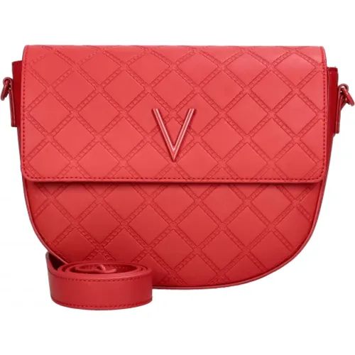 Rote Crossbody-Tasche mit Metall-V-Logo - Valentino by Mario Valentino - Modalova