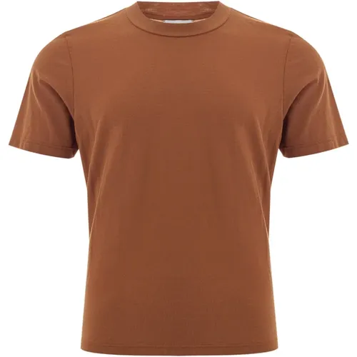 Braunes Baumwoll-T-Shirt Gran Sasso - Gran Sasso - Modalova