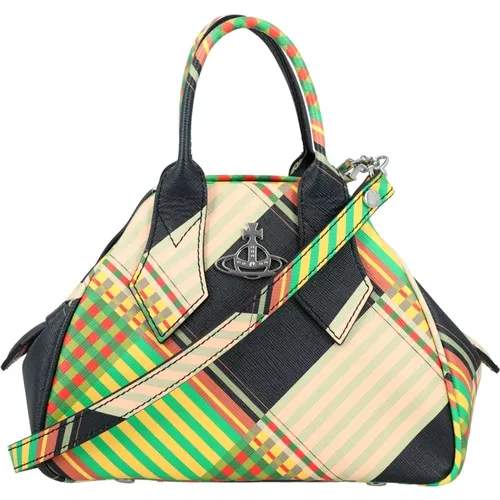 Women's Bags Handbag Combat Tartan Ss24 , female, Sizes: ONE SIZE - Vivienne Westwood - Modalova