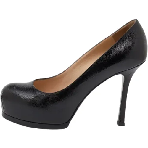 Pre-owned Leather heels , female, Sizes: 3 UK - Yves Saint Laurent Vintage - Modalova