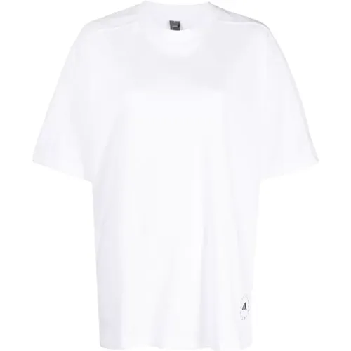 Logo-Print Baumwoll-T-Shirt , Damen, Größe: 2XS - adidas by stella mccartney - Modalova