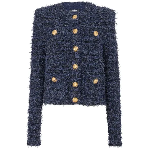 Kurze Jacke aus Tweed Balmain - Balmain - Modalova