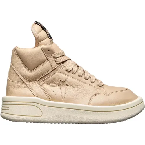 Leder-Sneakers mit Verlängerter Zunge , Damen, Größe: 38 1/2 EU - Rick Owens - Modalova