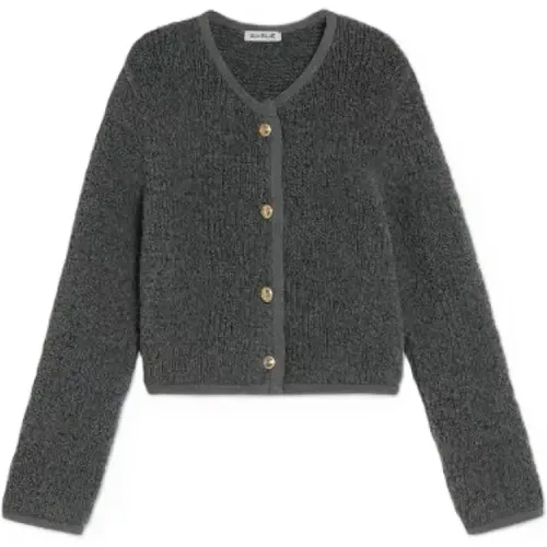 Flauschige Bouclé Jacke , Damen, Größe: XS - SoSUE - Modalova