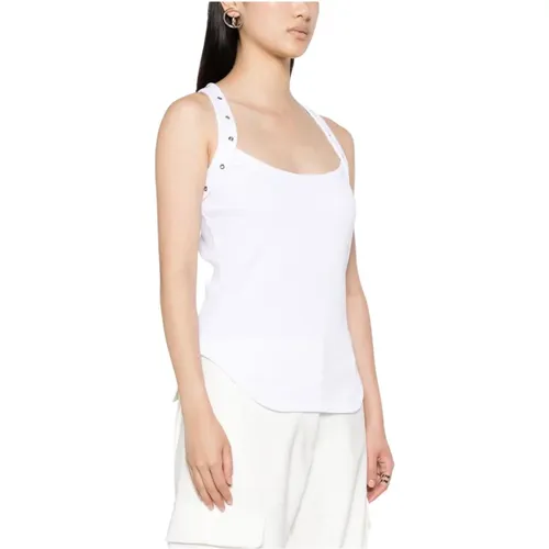 Weiße T-Shirts Polos für Frauen , Damen, Größe: 2XS - The Attico - Modalova