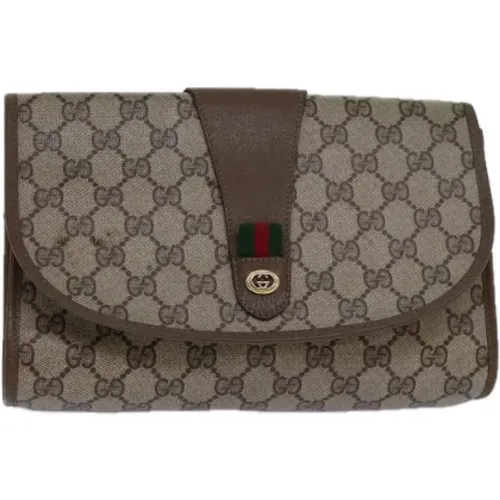 Pre-owned Leather clutches , female, Sizes: ONE SIZE - Gucci Vintage - Modalova