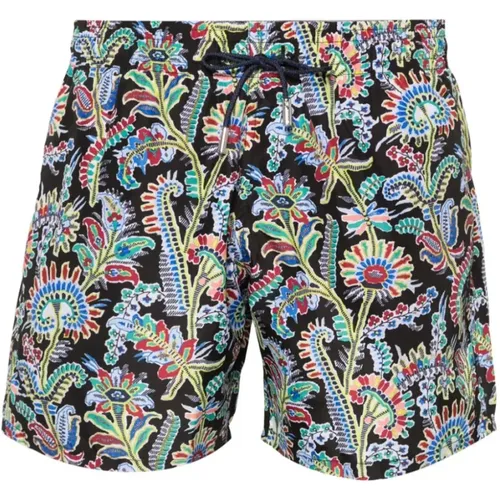 Paisley Print Badeshorts Schwarz/Multi , Herren, Größe: M - ETRO - Modalova