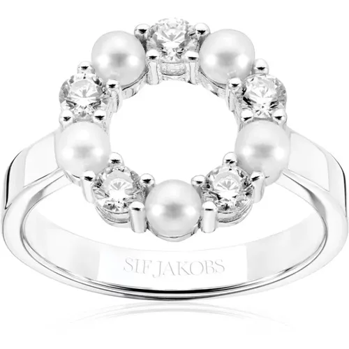 Perlen Biella Ring , Damen, Größe: 58 MM - Sif Jakobs Jewellery - Modalova